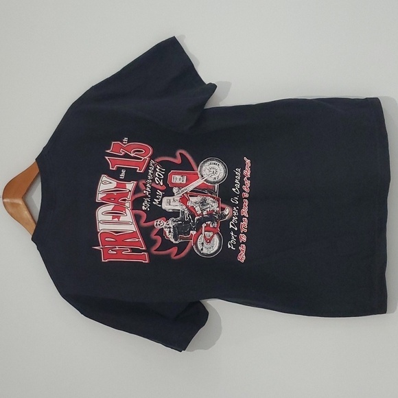 Other - Vintage 2011 Port Dover Friday 13th -30th Anniversary Skeleton Biker Tee Size L